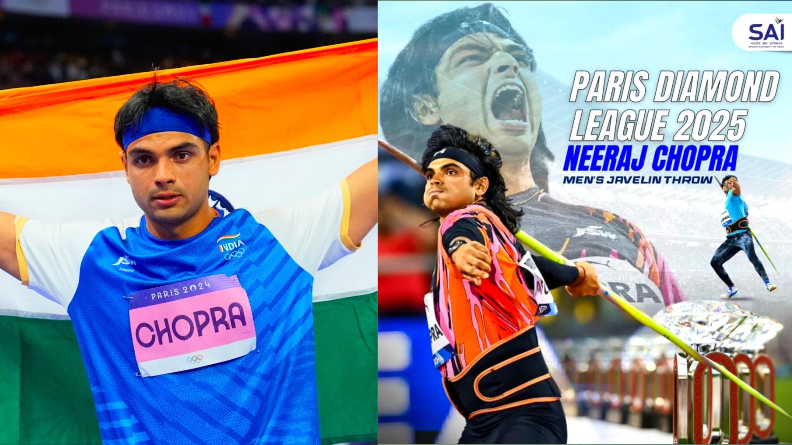 Neeraj Chopra Paris Diamond League 2025
